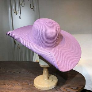 Chapeaux à bord large chapeau seau de seaux en gros du chapeau Str 25 cm Str chapeau clair violet vende