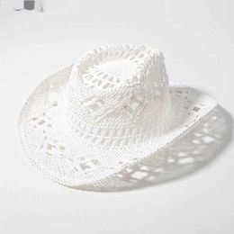 Chapeaux à bord large chapeaux de seaux larges chapeaux de bord large chapeaux de seau de concepteur de luxe de luxe chapeau de soleil pour femmes chapeaux de cowboy blancs fashion chapeaux creux