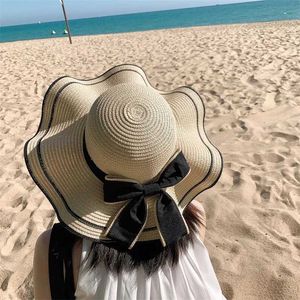 Chapeaux à bord large chapeau seau largeur paille de paille féminine femme pagie molle camarade de plage féminine cueille arche