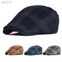 Chapeaux à larges bords Chapeaux de seau d'hiver vintage béret épais en velours côtelé chapeau de gavroche hommes britannique Gatsby chapeau vintage équipage chapeau plat 24323