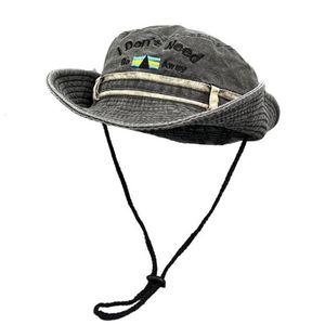 Chapeaux à large bord Chapeaux seau Femmes Filles Y2K Chapeaux seau avec ficelle Large bord Randonnée Pêche UV Protection solaire Safari Unisexe Boonie 230724