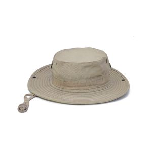 Brede rand hoeden emmer hoogwaardige borduurhoed unisex bob caps hiphop gorros mannen vrouwen zomer buitenkleedbare zon cap 230214