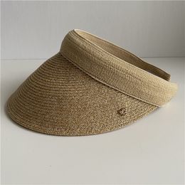 Brede rand emmer Japans stro panama lege top zomer hoed zonbescherming buiten unisex sport visvakantie strandhoofdband cap 230517
