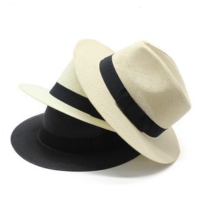 Chapeaux à large bord seau été Fedoras Panama jazz chapeau soleil pour femmes homme plage paille hommes Protection UV casquette chapeau femme 230801