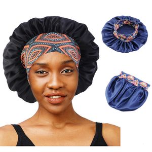 Large Brim Chapeaux Seau Femmes Soyeux Bonnet Jour Nuit Sommeil Cap Lady Maquillage Chapeaux Doux Coiffure Tête Wrap Couverture Accessoires Mode 230907