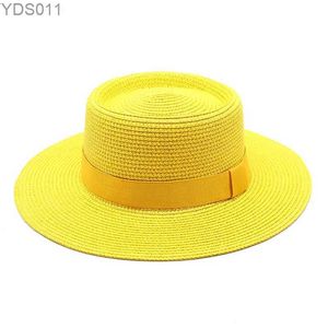 Wide Brim Hats Bucket Womens Str Hat Wide Fedora Sun Beach Porkpie Top plat extérieur YQ240403