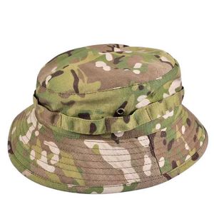 Chapeaux à large bord Camouflage Casquette tactique militaire Boonie Hat US Army Caps Camo Hommes Sports de plein air Cap Sun Bucket Cap Pêche Randonnée Chasse Chapeau R230308
