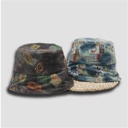 Brede rand hoeden canvas cloche hoed mannen ontwerper zomer tye kleurstof emmer dames kort stijlvolle zonnepakkable dames modieus