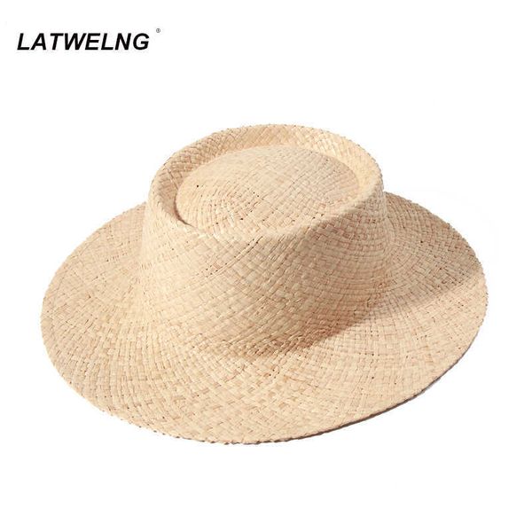 Chapeaux à large bord Chapeau de soleil en raphia décontracté pour femmes dames vacances chapeaux de plage été filles parasol chapeau mode joueur chapeaux hawaïens en gros J230301