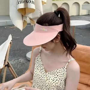 Chapeaux à large bord Chapeau de protection solaire décontracté Mode Femmes Hommes Pliable Vide Top Transparent Intégré Anti-UV Été