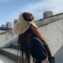 Brede rand hoeden cabriolet haarband vizier hoed UPF50 voor damesmeisje