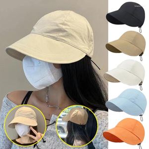 Chapeaux à bord large mode casquette de baseball à séchage rapide Femmes japonaises Protection solable Protection du soleil Caps lumineux respirant