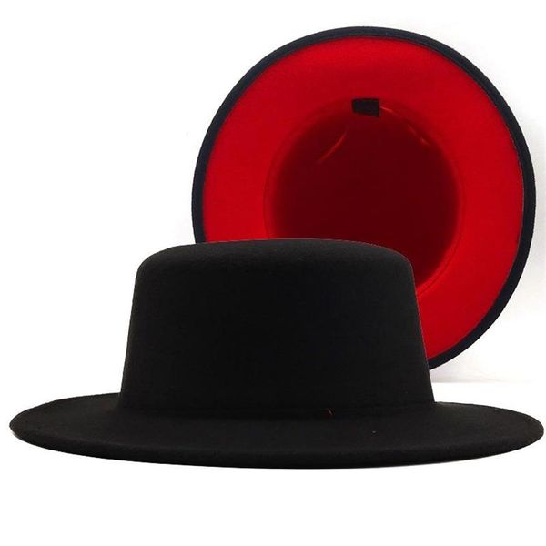 Chapeaux à large bord plat Fedora chapeau pour femmes hommes Fedoras en vrac hommes femmes feutre 2021 femme homme Panama casquette femme homme J286v