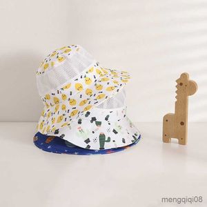 Brede Rand Hoeden Meisjes Zon Zomer Ademende Emmer voor Jongens Baby Kids Outdoor Strand Cap kinderen Hoed R230607