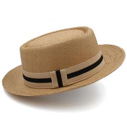 Sombreros de ala ancha Tamaño más grande EE. UU. 7 12 UK XL Hombres Mujeres Clásico Paja Pork Pie Fedora Sunhats Trilby Caps Summer Boater Beach Travel7636092