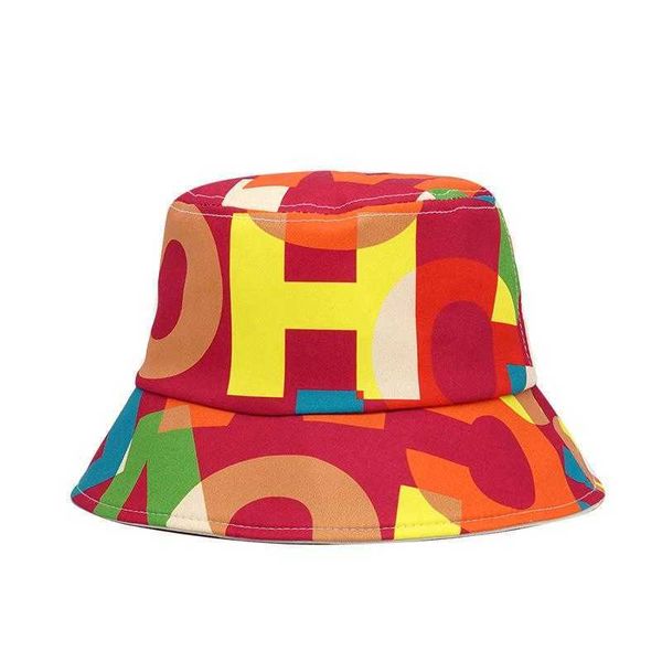 Chapeaux à large bord LDSLYJR coton coloré entonnoir pêcheur voyage en plein air hommes et femmes chapeau de soleil 404 G230603