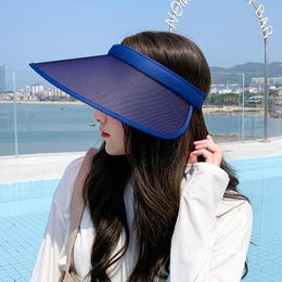 Wide Brim Hats MAXSITI U Gradient Color VISOR-Visor Hat Damen Sommer Large Anti-Ultraviolet Beach Sunshade Cycling Outdoor Sun