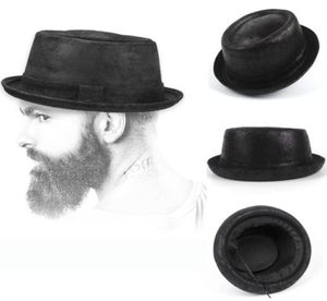 Chapeaux à large bord hommes Fedora chapeau mode cuir gentleman plat tarte de porc pour papa melon jazz soleil grand 4 taille s m l xl5385702