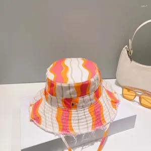 Sombreros de ala ancha para hombre para mujer gorra casquette bob diseñador cubo sombrero para mujeres deshilachado