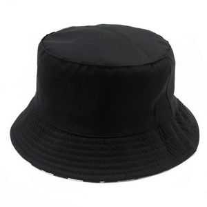 Brede rand hoeden multicolor geruite plaid emmer hoed omkeerbare zonnebrandcrème Panama visser cap xx9d