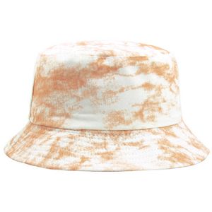 Chapeaux à large bord New Hot Tie Dye Bucket Hats Réversible DoubleSideWear Hat Scrawl Graffiti Print Packable Outdoor Sun Hat Fisherman Caps YD051 R230308