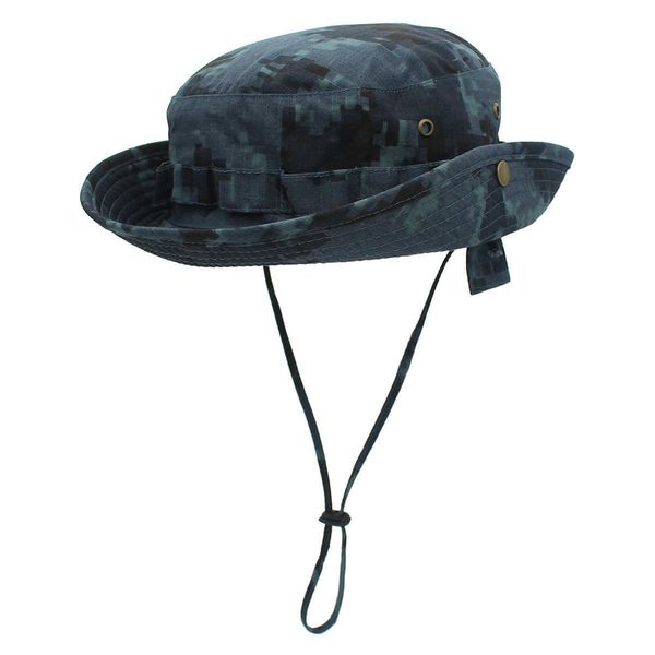 Sombreros de ala ancha Outfly Hombres Bob Hat Camuflaje digital Pequeño borde Sombrero de cubo Camping al aire libre Verano Protección solar Hombres Pescador Sombrero a prueba de viento R230308