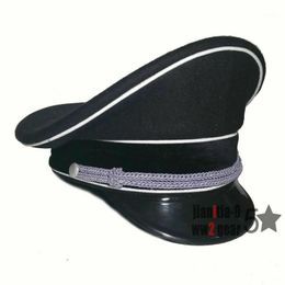 Sombreros de ala ancha Reproducción Oficial del ejército alemán Servicio Visera Sombrero Gorra Negro 57 58 59 60 61 Tienda 56051011