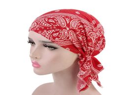 Шляпы с широкими полями, шарфы для женщин, мусульманские шарфы, повседневный шарф, женский летний акриловый шапка с рюшами, химиотерапия, шапка-бини, тюрбан, повязка на голову, Cap6920011