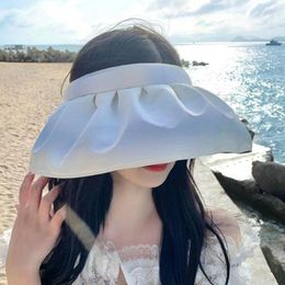 Chapeaux à bord large et pliable chapeurs de soleil houstoux de coquille respirante gradient de protection UV CAPE BEAT PLAQUE EXTÉRIEUR