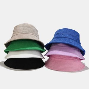 Sombreros de ala ancha Primavera Verano Sombrero de pescador transpirable suave Sombreros de cubo coreanos para hombres Mujeres Casual Street Panamá Bob Hip Hop Caps Envío gratis G230224