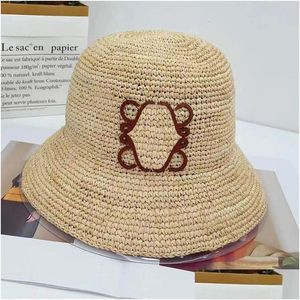 Wide Brim Hats St Summer Bucket Designer Bonnets Raffia