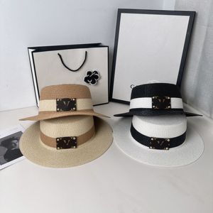 Chapeaux à bord large paille Casquette Summer Beach Vacation Fashion Fashion Casual Sun Caps