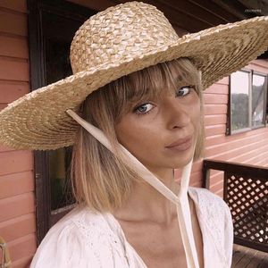 Wide Brim Hats Summer Custom Hat Pattern Handmade Nature Paille pour femmes Cape Bucket Travel Sun Sombreros de Vaquero