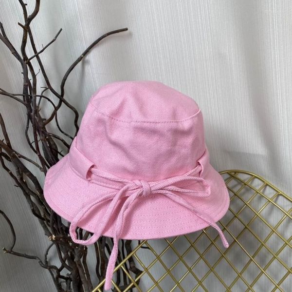 Sombreros de ala ancha Verano Damas Algodón Sombrero para el sol Cubo de mujer Diseño de moda Gorras