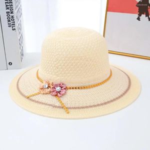 Brede rand hoeden zomer dame hoed grote zonbescherming anti-uv vakantie strand strand reizen buiten pet