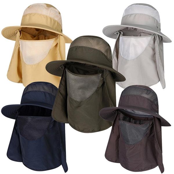 Sombreros de ala ancha, sombrero de pesca transpirable para el sol de verano, gorra de jardinero con protección UV, gorra de béisbol para todos los deportes al aire libre