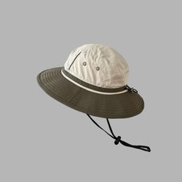 Brede rand hoeden zomerreizigers hoeden buiten op voet vissershoed voor vrouwen waterdichte hoed camping mannen emmer hoed zonnekap groothandel
