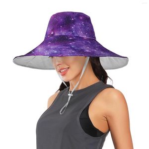 Chapeaux à large bord chapeau de soleil étoile impression été pour femmes pliable plage Panama visière Femme Femme 2022