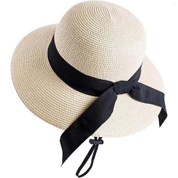 Chapeaux à larges bords Chapeaux de soleil à bords complets pour femmes de plage pour femmes