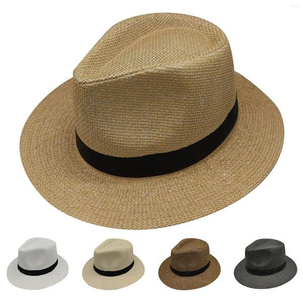 Large bord chapeaux sweat-shirt chapeau unisexe mode couleur unie britannique soleil paille adulte jazz stockage pour casquettes de baseball placard