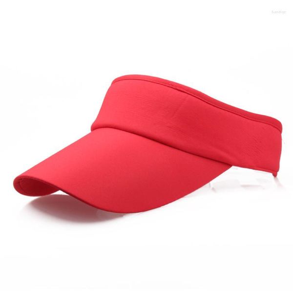Anchos sombreros de borde de tenis de tenis hombres mujeres deportes ajustables diadema clásico solar visor de deportes sombrero de vestir a la playa al aire libre