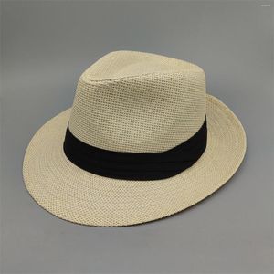Sombreros de ala ancha Unisex Hombres Mujeres Paja de Panamá Aldult Jazz Hat Top Sun Men's Bucket With Name