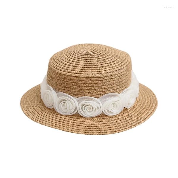 Sombreros de ala ancha Sombrero de vacaciones Hecho a mano Panamá Estilo Hepburn Regalo sorpresa para novia 57BD