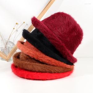 Brede rand hoeden visrover 11colorways wol winter emmer pet voor vrouwen herfst grote hoed warme buitensporten aurtumn dames groothandel