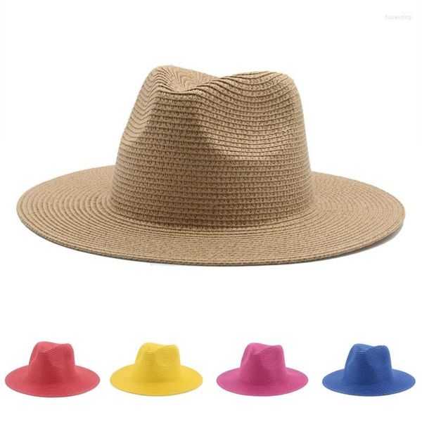 Chapeaux à large bord Chapeau pour femme pour femme Été Paille Soleil Casquettes pour homme Protection Plage Hommes Panama