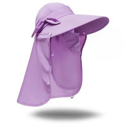 Brede rand hoeden vrouwen hoed buiten zomer zon upf50 visser met nek flap emmer emmer ademende waterdichte snel drogende klim accessoirewide