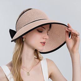 Sombreros de ala ancha para mujer, protección solar de estilo coreano, gorras deportivas grandes de primavera 2023 Y2K, sombrero de pescador plegable para mujer al aire libre H028