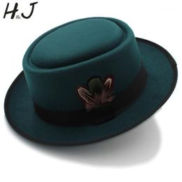 Brede Rand Hoeden Vrouwen Mannen Herfst Vilt Pork Pie Hoed Voor Jongen Samendrukbare BREAKING BAD Walter Vader Winter Retro Fedora1202O