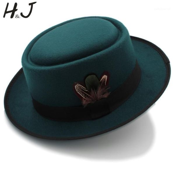 Chapeaux à large bord femmes hommes automne feutre porc tarte chapeau pour garçon écrasable Breaking Bad Walter papa hiver rétro Fedora1202O