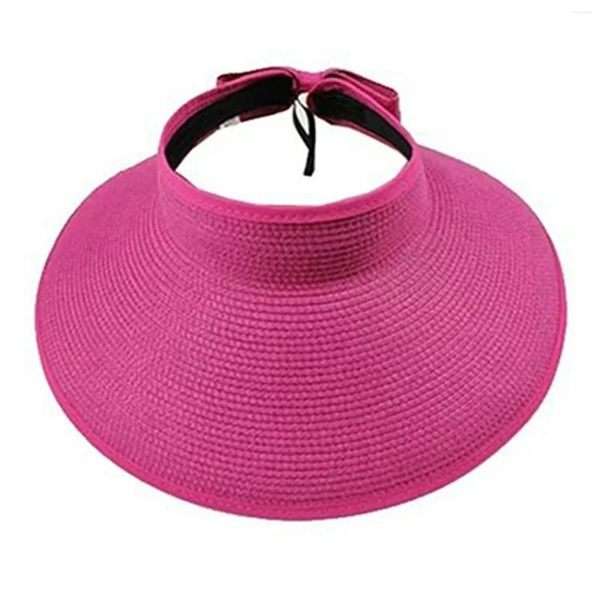 Sombreros de ala ancha para mujer verano enrollable plegable sombrero de copa vacío protector solar sol casquette sombreros de mujer playa